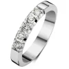 Diamond Point Alliance|Groeibriljant Ringen<Witgouden alliance ring, 0.25 ct diamant, Groeibriljant