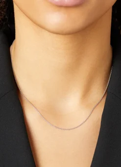 Diamond Point Witgouden Colliers|Lengtecolliers<Witgouden anker collier Timeless Treasures (42cm)