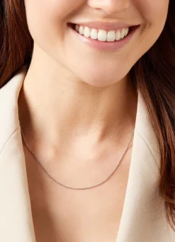 Diamond Point Witgouden Colliers|Lengtecolliers<Witgouden anker collier Timeless Treasures (50cm)