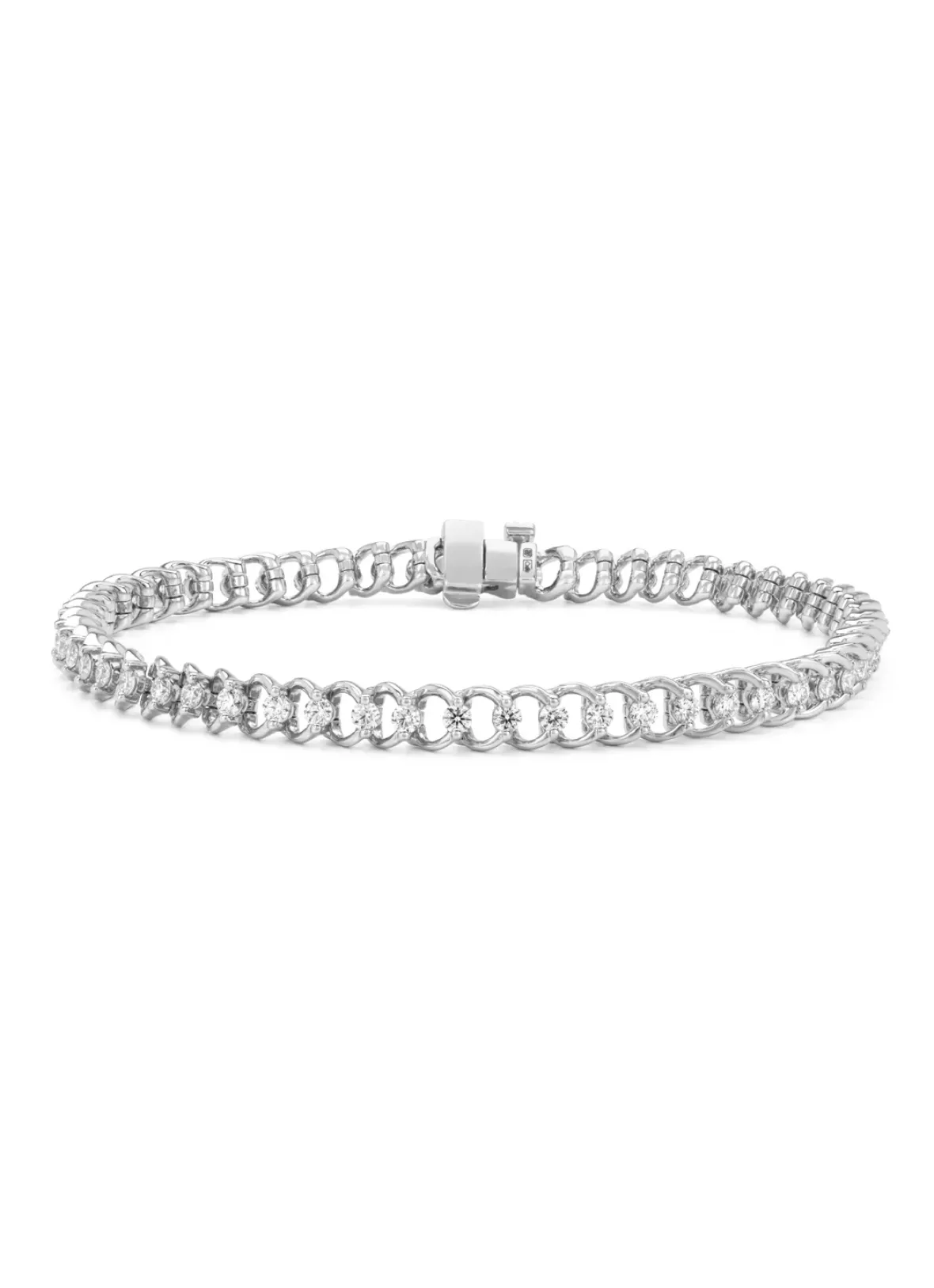 Diamond Point Witgouden Armbanden|Diamanten Armbanden<Witgouden armband, 1.81 ct diamant, Hearts & Arrows