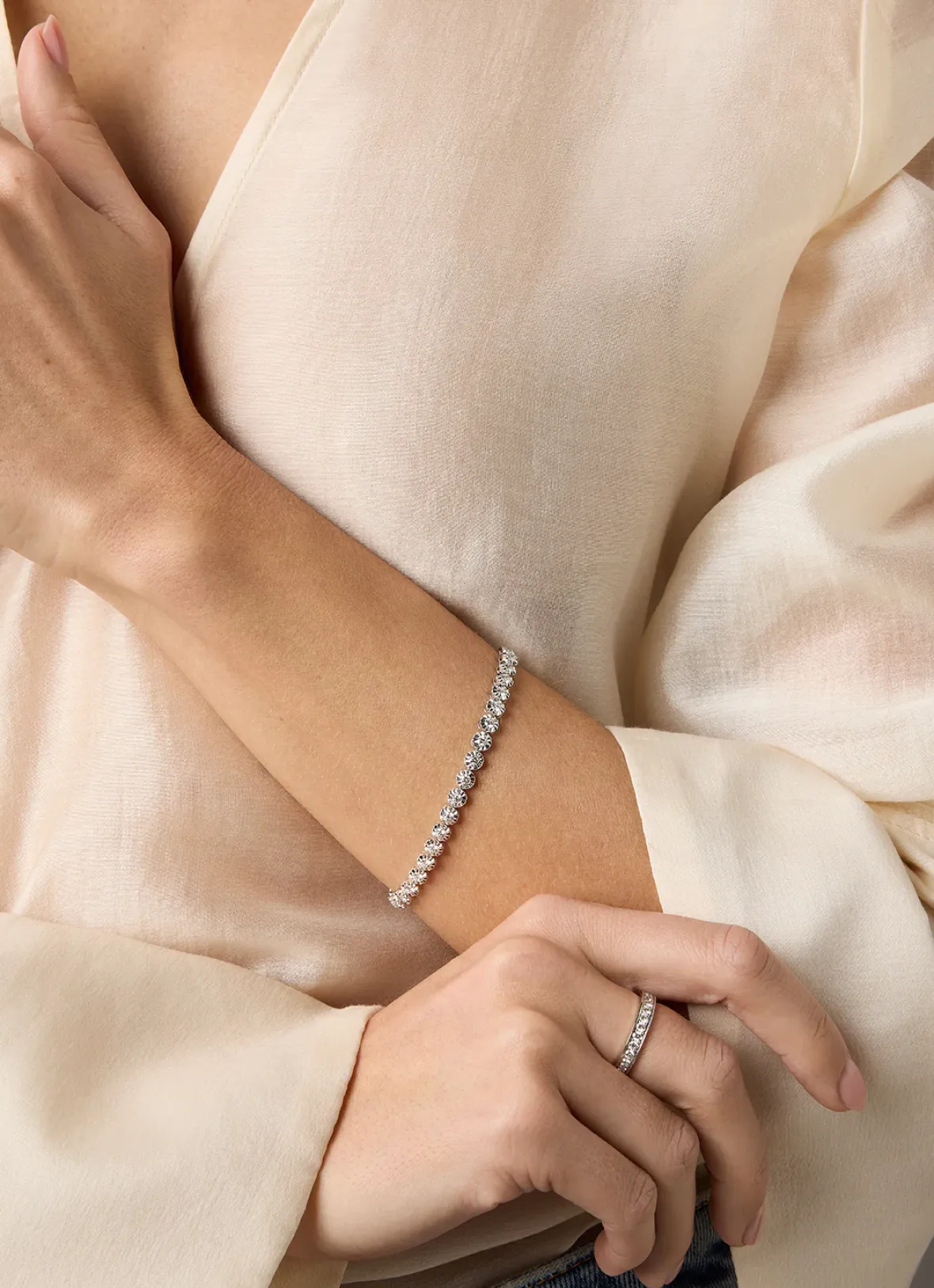 Diamond Point Witgouden Armbanden|Diamanten Armbanden<Witgouden armband, 1.90 ct diamant, Tennis bracelet