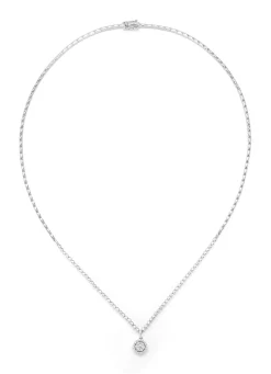 Diamond Point Witgouden Colliers|Diamanten Colliers<Witgouden collier, 0.68 ct diamant, Caviar
