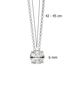 Diamond Point Witgouden Colliers|Diamanten Colliers<Witgouden collier, 0.24 ct diamant, Enchanted