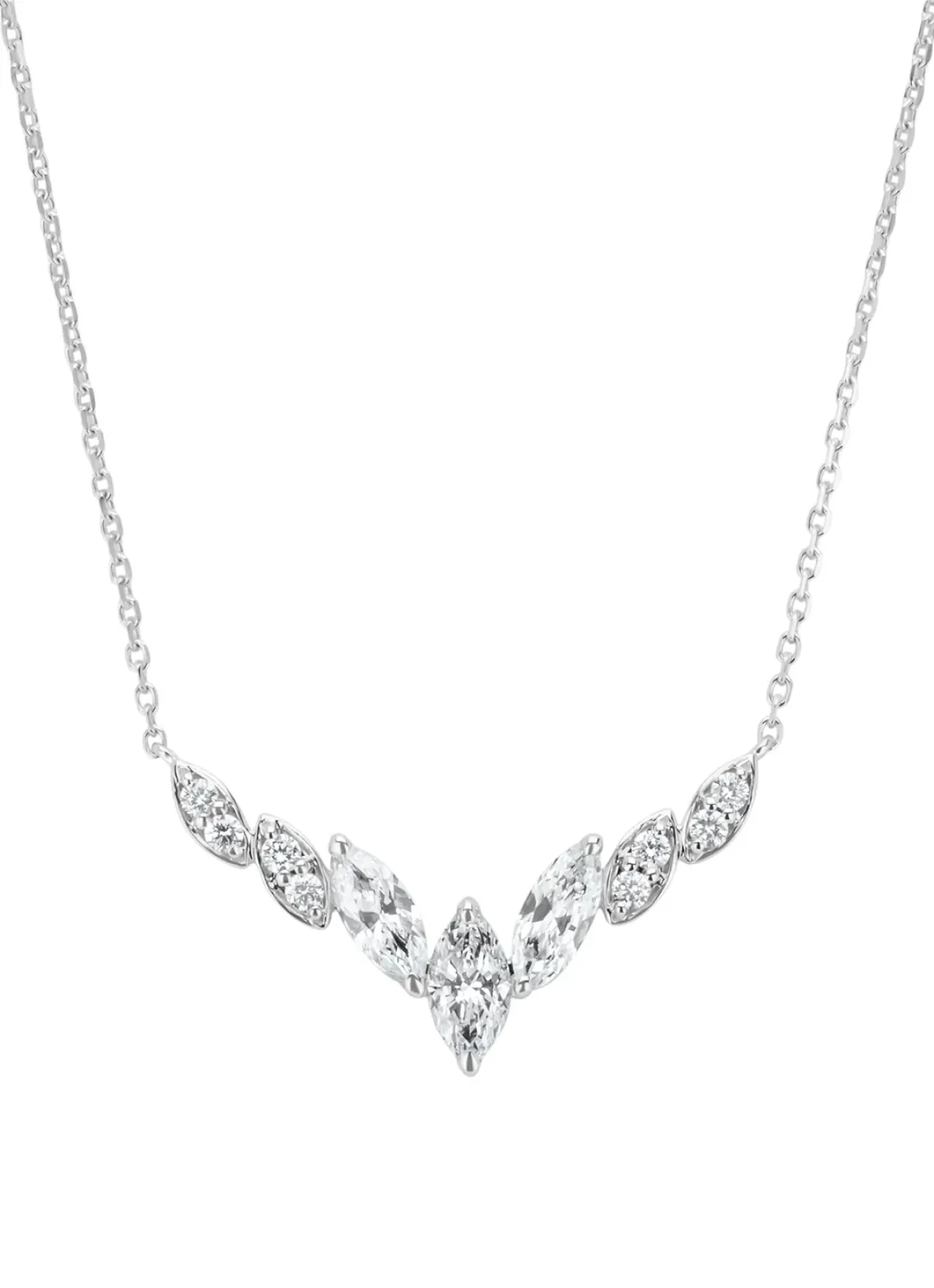 Diamond Point Witgouden Colliers|Diamanten Colliers<Witgouden collier, 0.95 ct diamant, Gallery