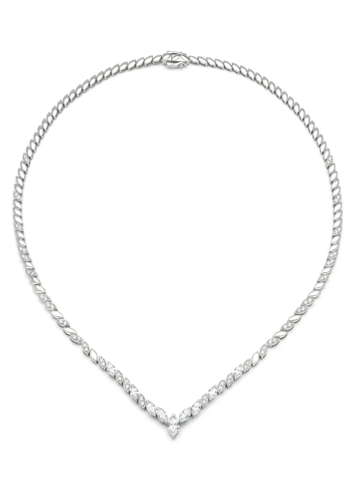 Diamond Point Witgouden Colliers|Diamanten Colliers<Witgouden collier, 3.59 ct diamant, Gallery
