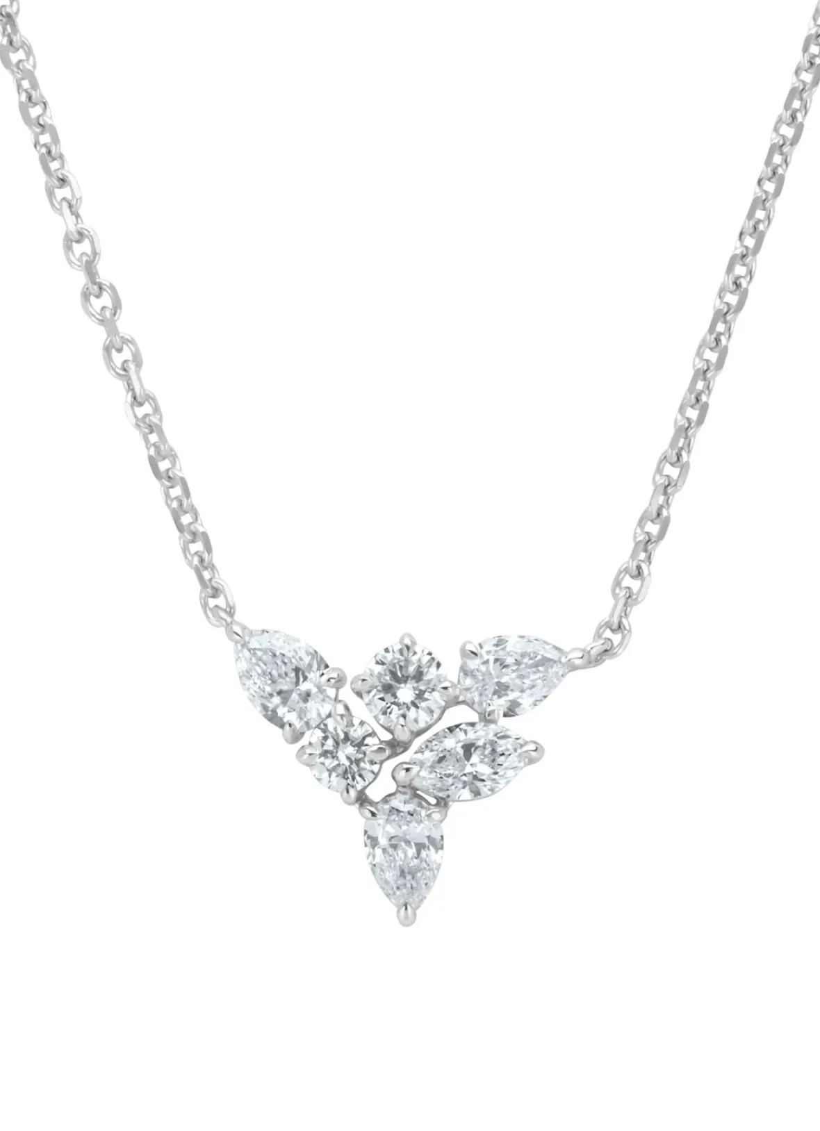 Diamond Point Witgouden Colliers|Diamanten Colliers<Witgouden collier, 0.77 ct diamant, Gallery