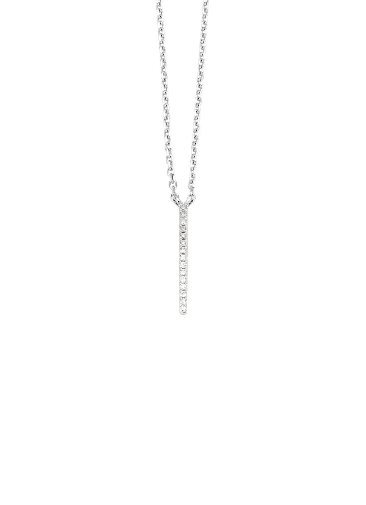 Diamond Point Witgouden Colliers|Diamanten Colliers<Witgouden collier, 0.05 ct diamant, Joy