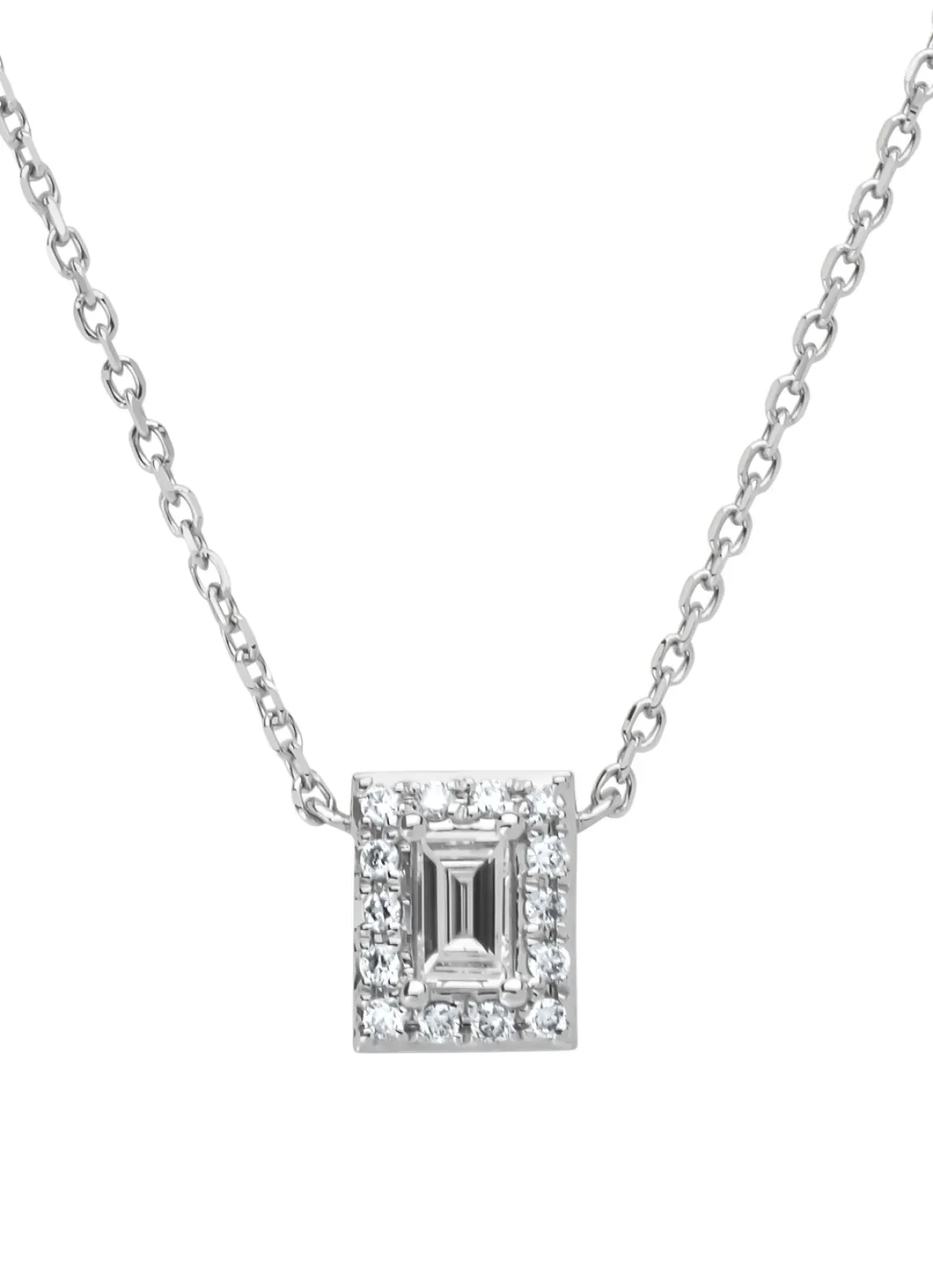 Diamond Point Witgouden Colliers|Diamanten Colliers<Witgouden collier, 0.15 ct diamant, Petite Romance