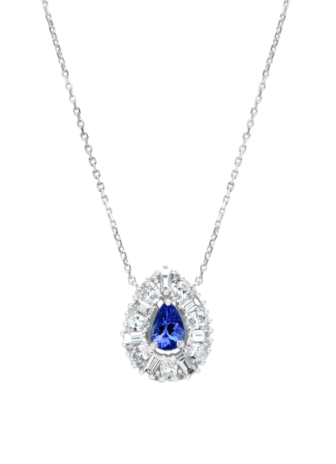 Diamond Point Witgouden Colliers|Colliers Met Kleurstenen<Witgouden collier, 0.63 ct tanzaniet, Gallery