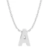 Diamond Point Letter Hangers|Losse Hangers<Witgouden hanger A, Alphabet