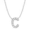 Diamond Point Letter Hangers|Losse Hangers<Witgouden hanger C, 0.04 ct diamant, Alphabet