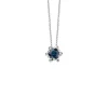 Diamond Point Losse Hangers|Witgouden Bruidssieraden<Witgouden hanger, 0.47 ct blauwe saffier, Empress
