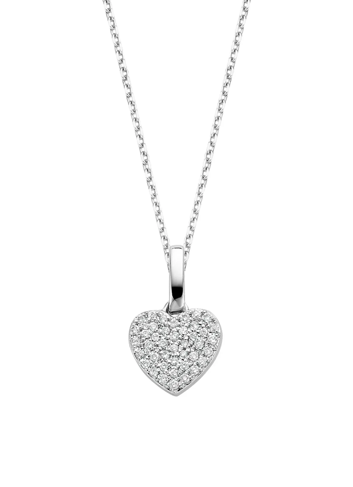 Diamond Point Losse Hangers|Witgouden Bruidssieraden<Witgouden hanger, 0.11 ct diamant, Dreamer
