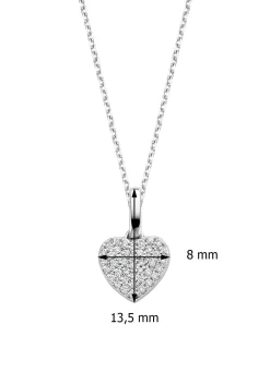 Diamond Point Losse Hangers|Witgouden Bruidssieraden<Witgouden hanger, 0.11 ct diamant, Dreamer