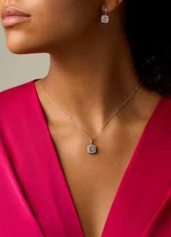 Diamond Point Losse Hangers|Witgouden Bruidssieraden<Witgouden hanger, 0.67 ct diamant, Fourever