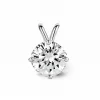Diamond Point Solitair C|Solitair Classic<Witgouden hanger, 0.60 ct diamant, Groeibriljant
