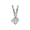 Diamond Point Solitair C|Solitair Classic<Witgouden hanger, 0.08 ct diamant, Groeibriljant