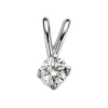 Diamond Point Solitair C|Solitair Classic<Witgouden hanger, 0.09 ct diamant, Groeibriljant