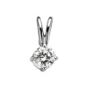 Diamond Point Solitair C|Solitair Classic<Witgouden hanger, 0.14 ct diamant, Groeibriljant