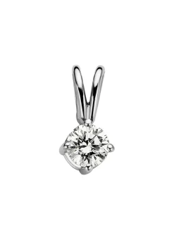 Diamond Point Solitair C|Solitair Classic<Witgouden hanger, 0.15 ct diamant, Groeibriljant