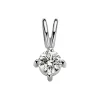 Diamond Point Solitair C|Solitair Classic<Witgouden hanger, 0.21 ct diamant, Groeibriljant