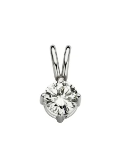 Diamond Point Solitair C|Solitair Classic<Witgouden hanger, 0.25 ct diamant, Groeibriljant