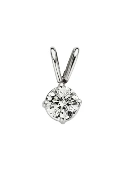 Diamond Point Solitair C|Solitair Classic<Witgouden hanger, 0.28 ct diamant, Groeibriljant
