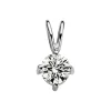 Diamond Point Solitair C|Solitair Classic<Witgouden hanger, 0.44 ct diamant, Groeibriljant