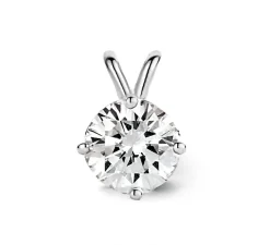 Diamond Point Solitair C|Solitair Classic<Witgouden hanger, 0.81 ct diamant, Groeibriljant