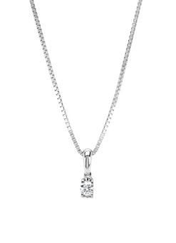 Diamond Point Solitair C|Groeibriljant Hangers<Witgouden hanger, 0.11 ct diamant, Groeibriljant