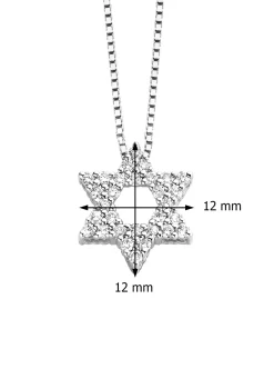 Diamond Point Losse Hangers|Witgouden Bruidssieraden<Witgouden hanger, 0.45 ct diamant, Hearts & Arrows