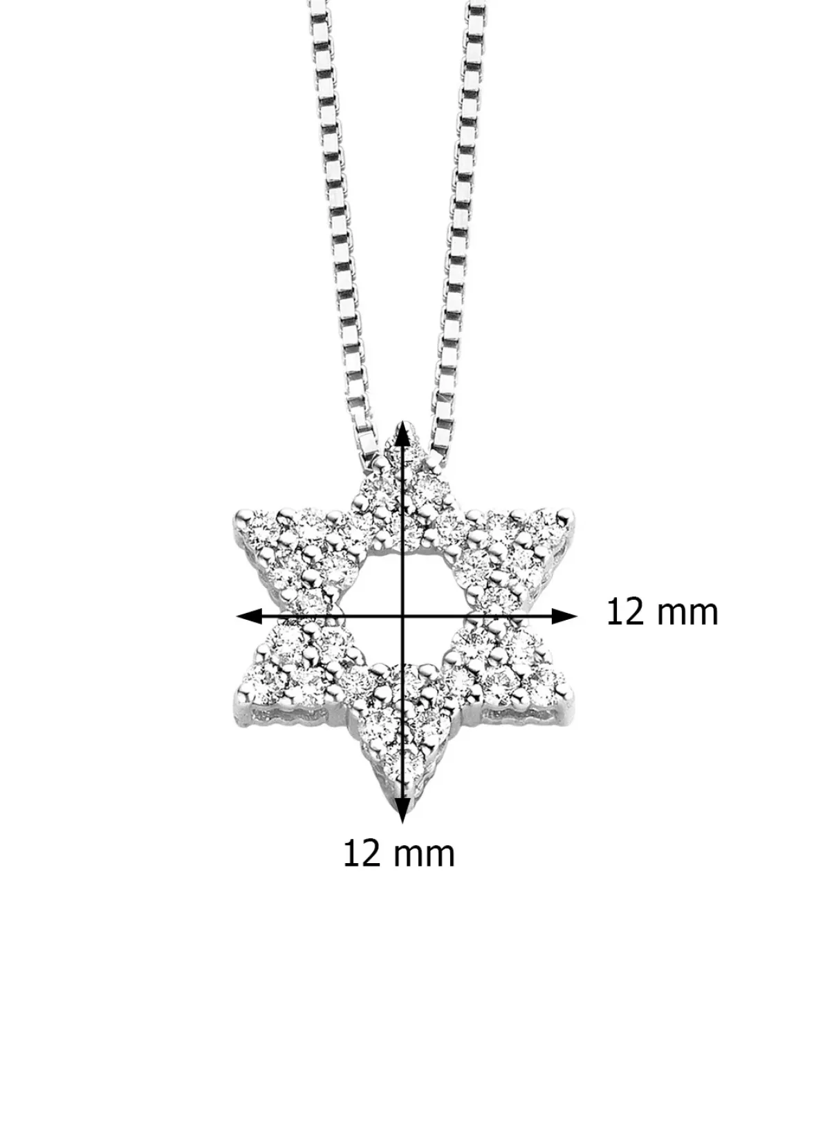 Diamond Point Losse Hangers|Witgouden Bruidssieraden<Witgouden hanger, 0.45 ct diamant, Hearts & Arrows