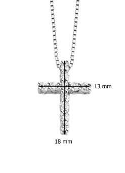 Diamond Point Losse Hangers|Witgouden Bruidssieraden<Witgouden hanger, 0.50 ct diamant, Hearts & Arrows