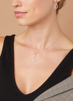 Diamond Point Losse Hangers|Witgouden Bruidssieraden<Witgouden hanger, 0.33 ct diamant, Since 1904