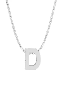 Diamond Point Letter Hangers|Losse Hangers<Witgouden hanger D, Alphabet