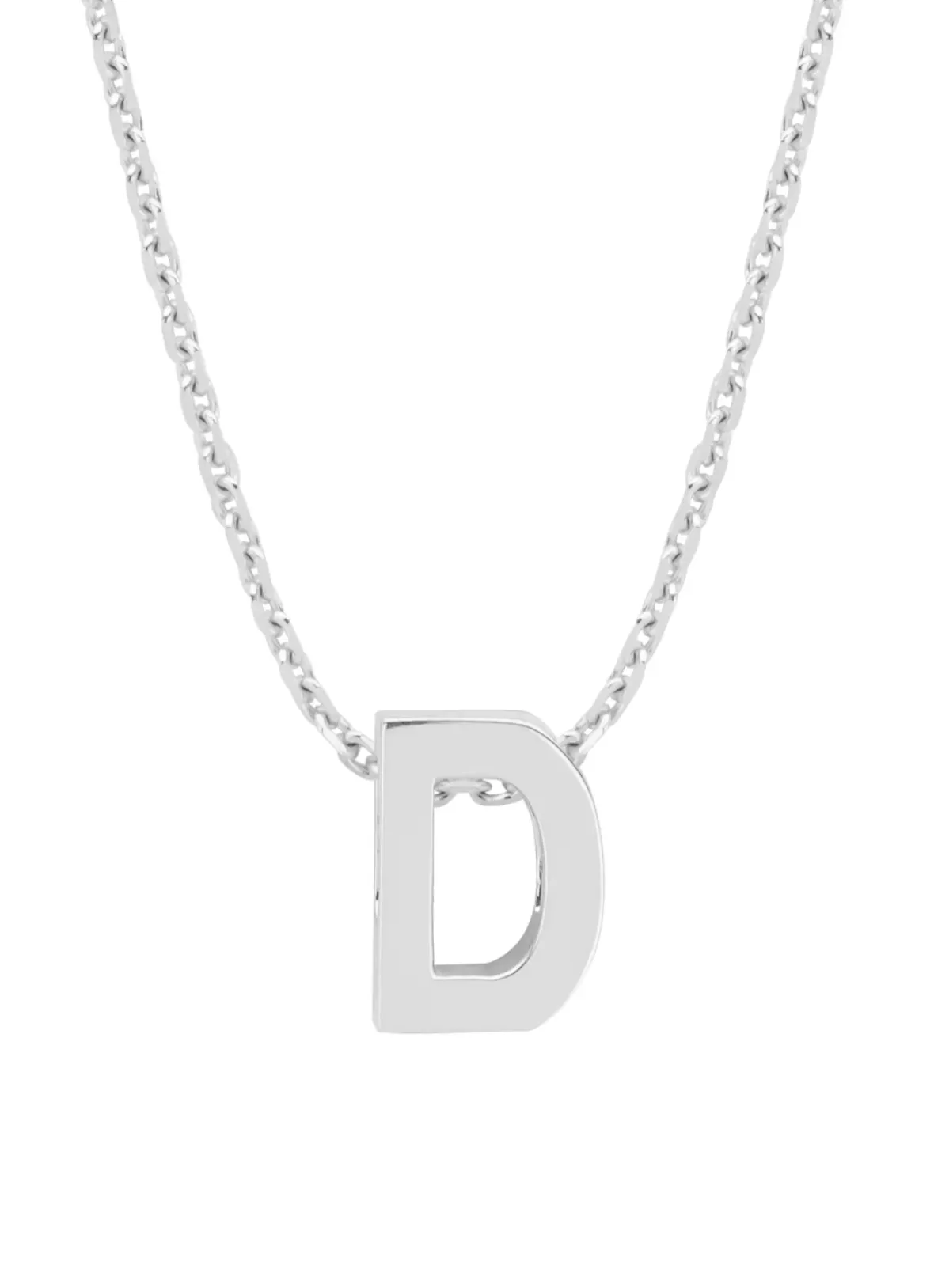 Diamond Point Letter Hangers|Losse Hangers<Witgouden hanger D, Alphabet