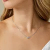 Diamond Point Letter Hangers|Losse Hangers<Witgouden hanger D, 0.06 ct diamant, Alphabet