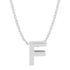 Diamond Point Letter Hangers|Losse Hangers<Witgouden hanger F, Alphabet