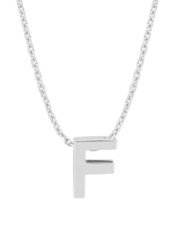 Diamond Point Letter Hangers|Losse Hangers<Witgouden hanger F, Alphabet
