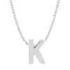 Diamond Point Letter Hangers|Losse Hangers<Witgouden hanger K, Alphabet