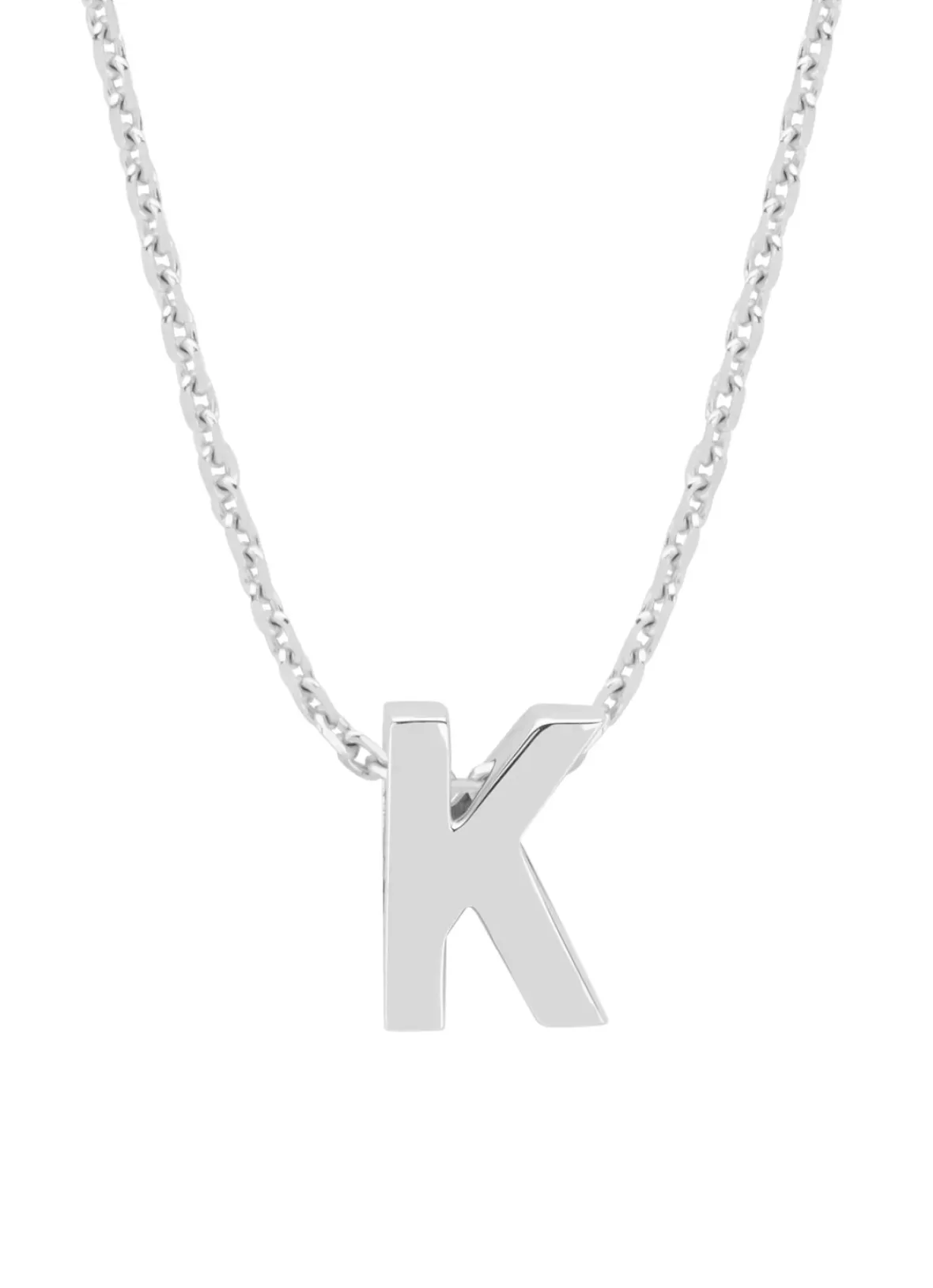 Diamond Point Letter Hangers|Losse Hangers<Witgouden hanger K, Alphabet