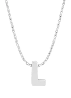 Diamond Point Letter Hangers|Losse Hangers<Witgouden hanger L, Alphabet