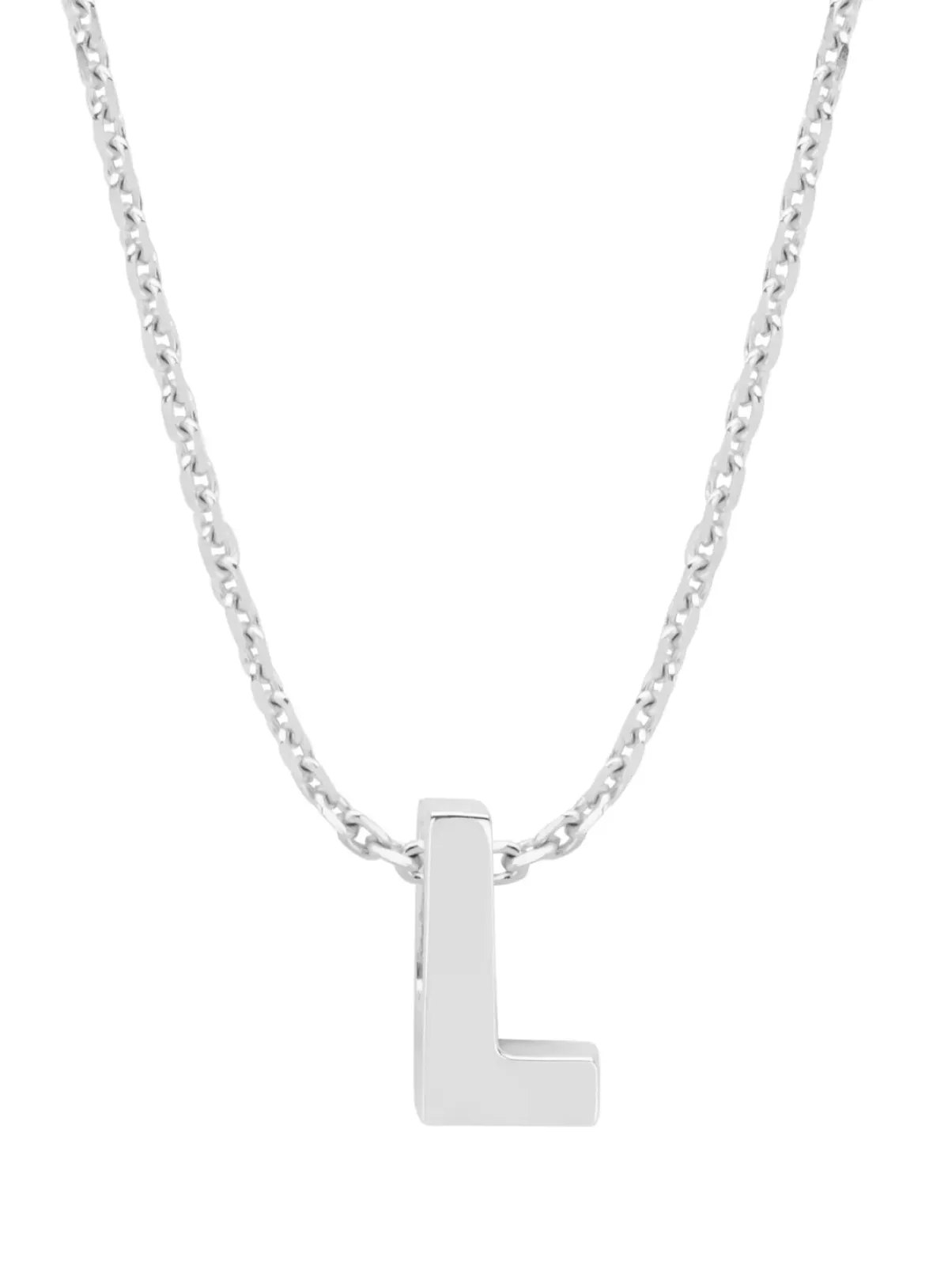 Diamond Point Letter Hangers|Losse Hangers<Witgouden hanger L, Alphabet