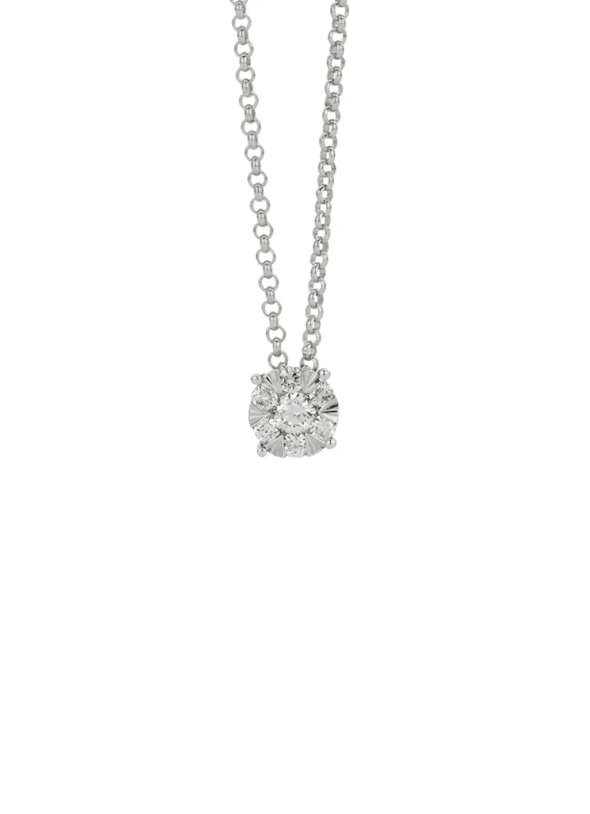 Diamond Point Witgouden Colliers|Diamanten Colliers<Witgouden hanger met collier, 0.14 ct diamant, Enchanted