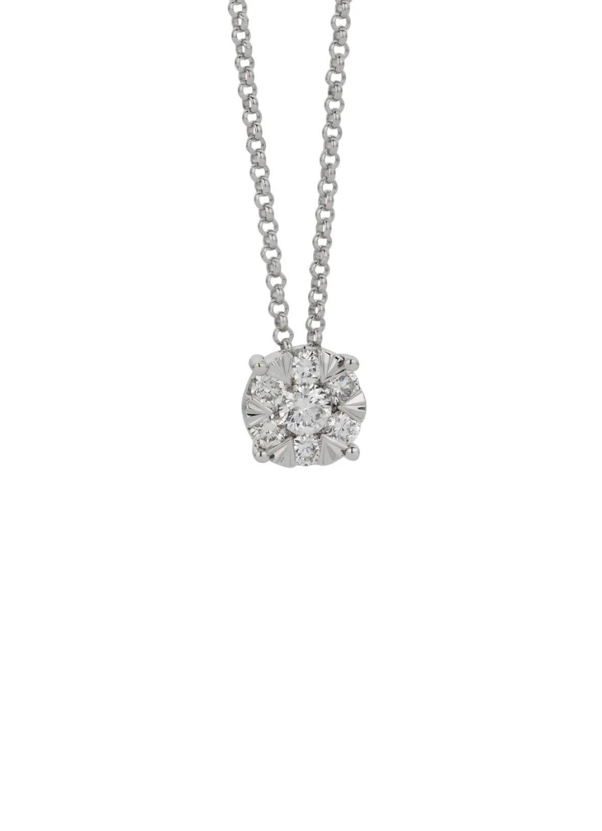 Diamond Point Witgouden Colliers|Diamanten Colliers<Witgouden hanger met collier, 0.29 ct diamant, Enchanted