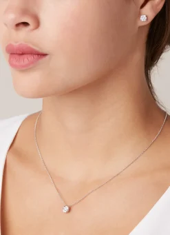 Diamond Point Witgouden Colliers|Diamanten Colliers<Witgouden hanger met collier, 0.29 ct diamant, Enchanted