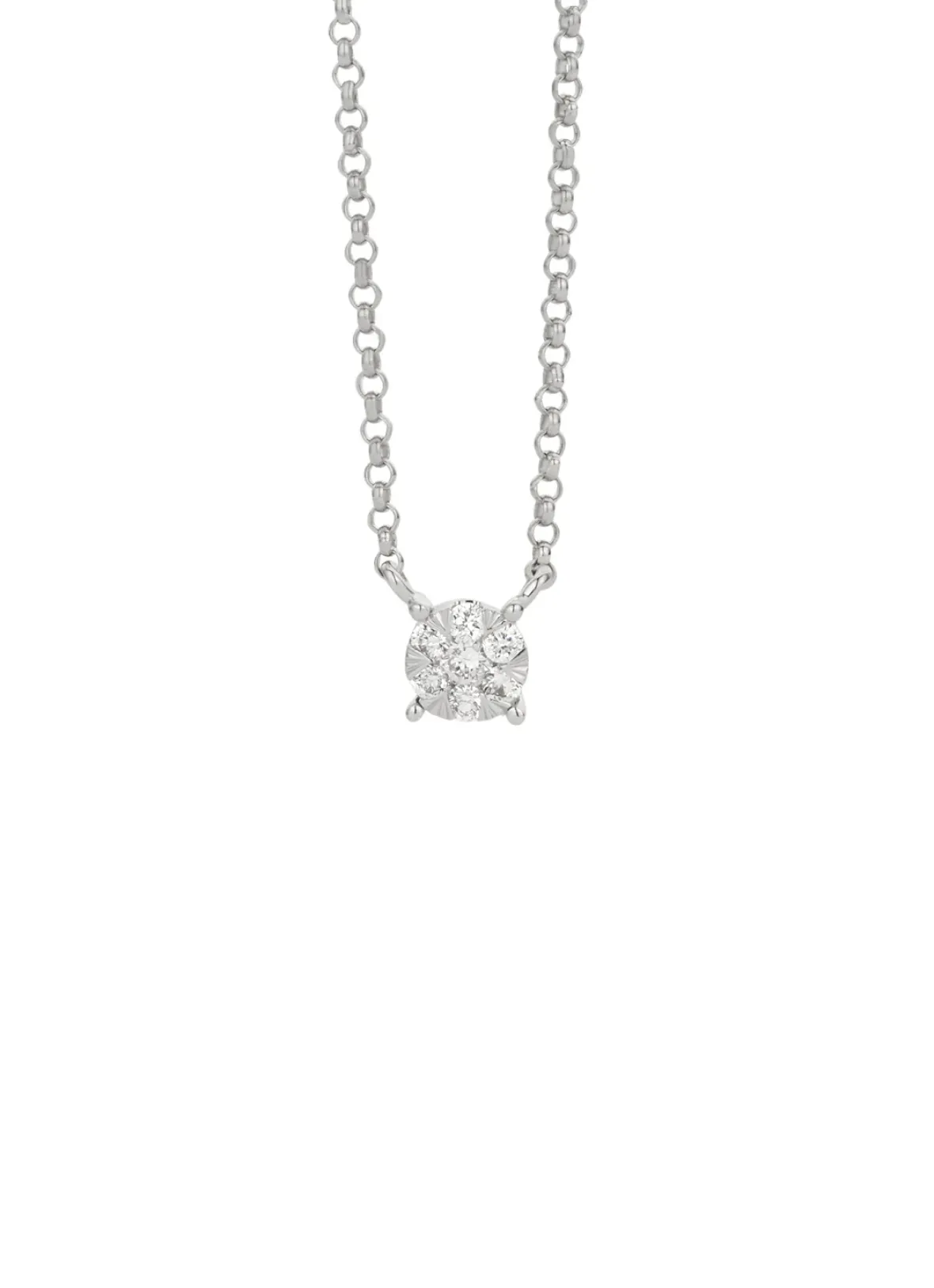 Diamond Point Witgouden Colliers|Diamanten Colliers<Witgouden hanger met collier, 0.09 ct diamant, Enchanted