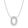 Diamond Point Letter Hangers|Losse Hangers<Witgouden hanger O, 0.05 ct diamant, Alphabet