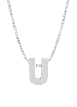 Diamond Point Losse Hangers|Letter Hangers<Witgouden hanger U, Alphabet
