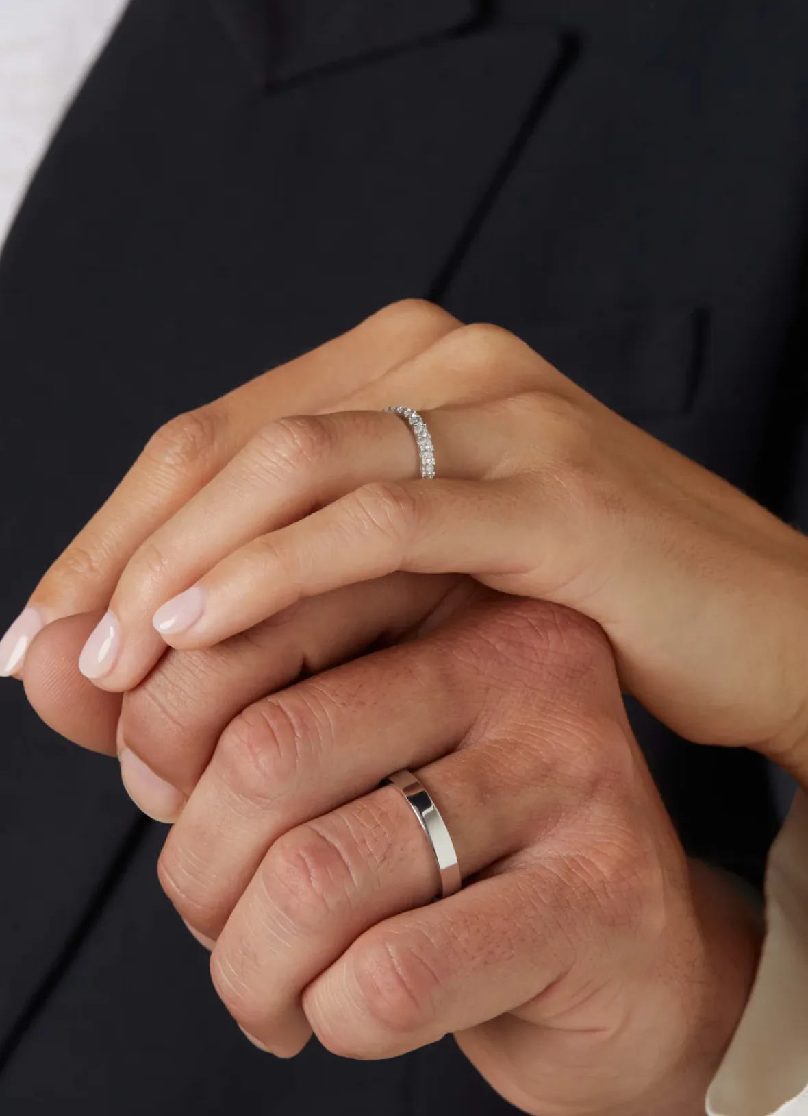 Diamond Point Witgouden Ringen|Trouwringen Voor Mannen<Witgouden 14 kt trouwring, Wedding